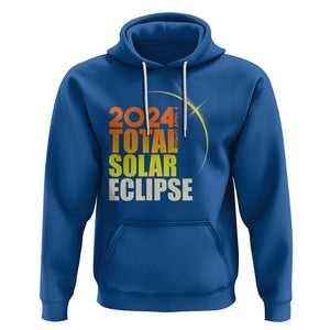 Total Solar Eclipse Hoodie America Totality April 8 2024 TS02 Royal Blue Printyourwear