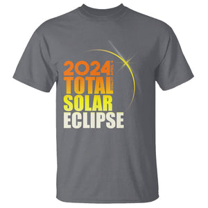 Total Solar Eclipse T Shirt America Totality April 8 2024 TS02 Charcoal Printyourwear