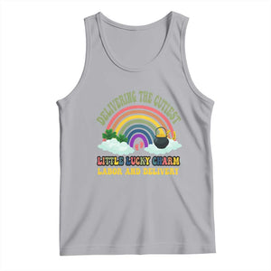 Funny Labor and Delivery St Patricks Day Tank Top Delivering The Cutiest Little Lucky Charm TS02 Athletic Heather Print Your Wear