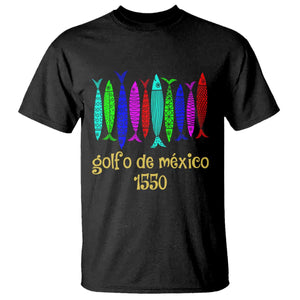 Gulf of Mexico T Shirt Golfo de México 1550 Retro Tuna TS02 Black Print Your Wear