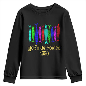Gulf of Mexico Youth Sweatshirt Golfo de México 1550 Retro Tuna TS02 Black Print Your Wear
