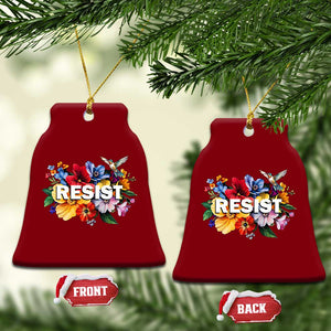 Resist Floral Ceramic Ornament Retro Botanical Graphic TS02 Print Your Wear