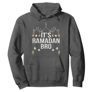 It's Ramadan Bro Hoodie Islamic Fasting Muslim TS02 Dark Heather Print Your Wear