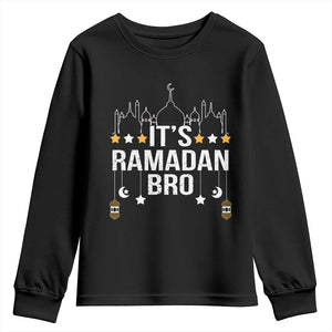 It's Ramadan Bro Youth Sweatshirt Islamic Fasting Muslim TS02 Black Print Your Wear