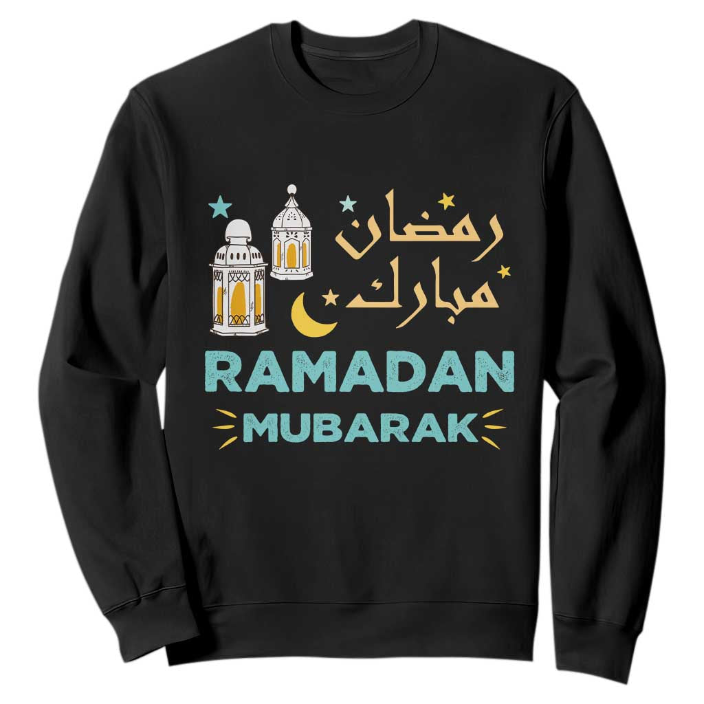 Ramadan Mubarak Muslim Sweatshirt TS02 Black Print Your Wear
