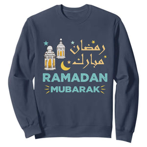 Ramadan Mubarak Muslim Sweatshirt TS02 Navy Print Your Wear
