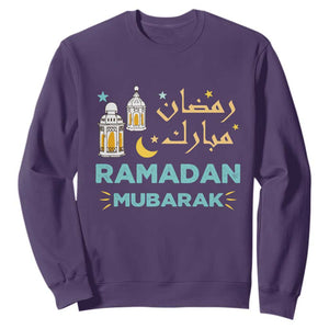 Ramadan Mubarak Muslim Sweatshirt TS02 Purple Print Your Wear