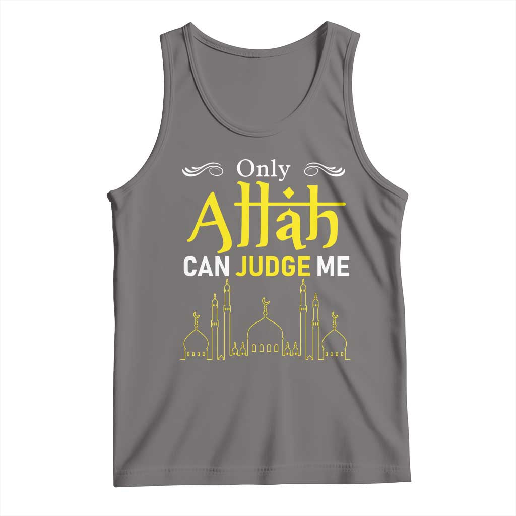 Only Allah Can Judge Me Tank Top Islamic Muslim Ramadan Eid TS02 Deep Heather Print Your Wear