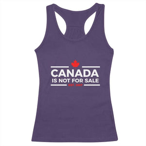 Canada Is Not For Sale Est. 1867 Racerback Tank Top TS02 Purple Print Your Wear