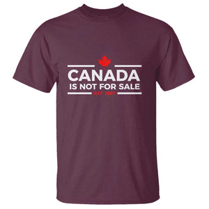 Canada Is Not For Sale Est. 1867 T Shirt TS02 Maroon Print Your Wear