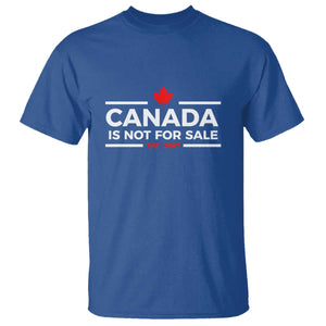 Canada Is Not For Sale Est. 1867 T Shirt TS02 Royal Blue Print Your Wear