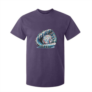 Baseball Drip Sprinkles Ice Cream T Shirt For Kid Ball and Glove Dripping TS02 Purple Print Your Wear