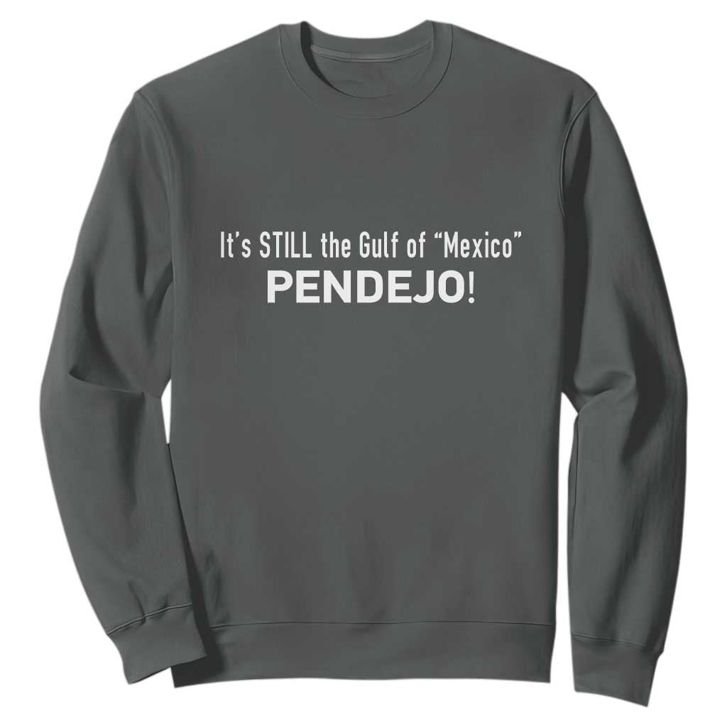 It's Still The Gulf Of Mexico Pendejo Sweatshirt Golfo De Mexico TS02 Dark Heather Print Your Wear