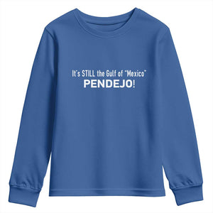 It's Still The Gulf Of Mexico Pendejo Youth Sweatshirt Golfo De Mexico TS02 Royal Blue Print Your Wear
