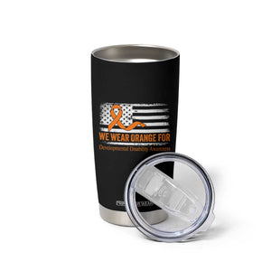Developmental Disability Awareness Tumbler Cup US American Flag We Wear Orange TS02 Print Your Wear