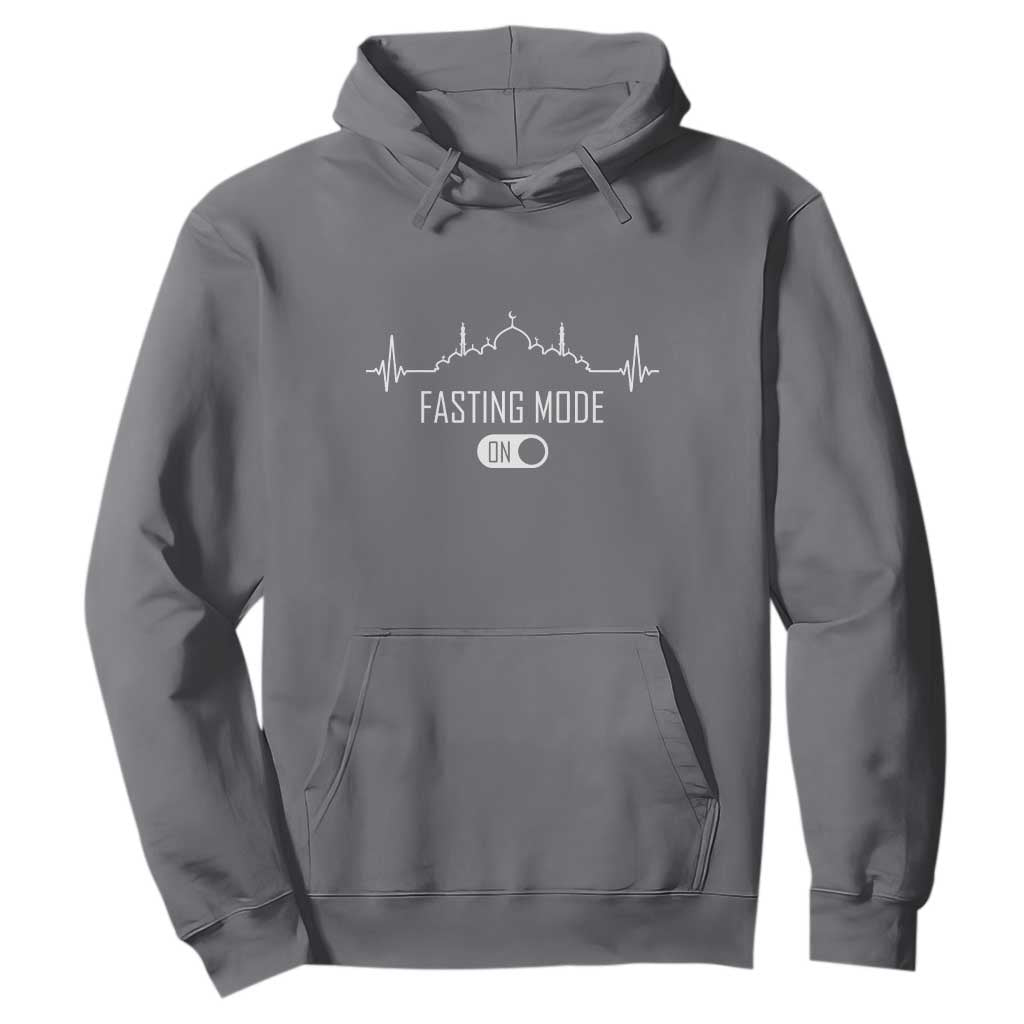 Happy Ramadan Islamic Hoodie Fasting Mode Is On Muslim TS02 Charcoal Print Your Wear