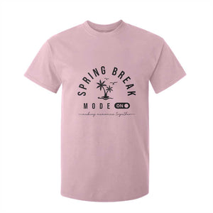 Spring Vacation Break 2025 T Shirt For Kid Mode On Party Ready Beach Vibes TS02 Light Pink Print Your Wear