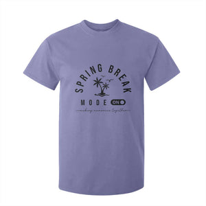 Spring Vacation Break 2025 T Shirt For Kid Mode On Party Ready Beach Vibes TS02 Violet Print Your Wear