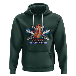 Hot Dog Lover Hoodie Glizzy Gladiator TS02 Dark Forest Green Printyourwear