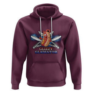 Hot Dog Lover Hoodie Glizzy Gladiator TS02 Maroon Printyourwear