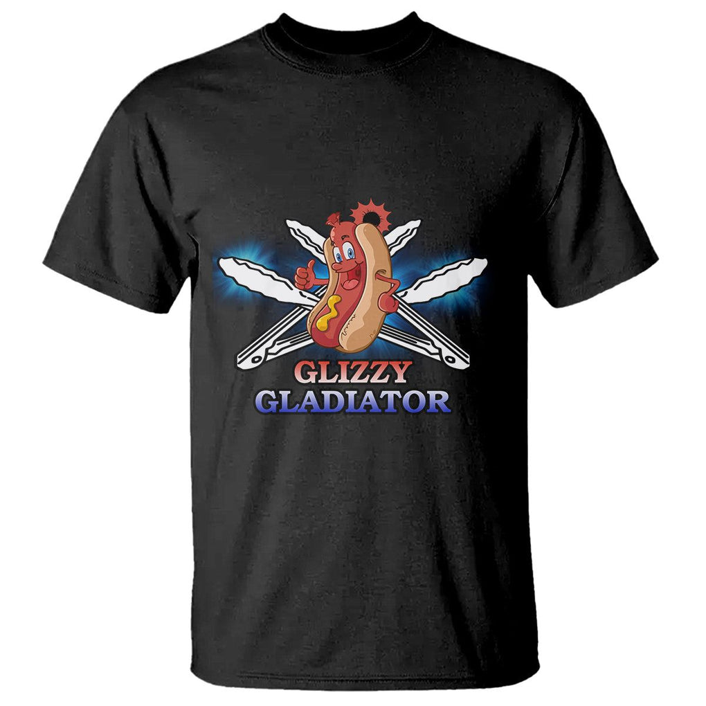 Hot Dog Lover T Shirt Glizzy Gladiator TS02 Black Printyourwear