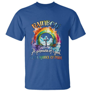 God's Promise T Shirt Rainbow A Promise Of God Not A Symbol Of Pride TS02 Royal Blue Printyourwear