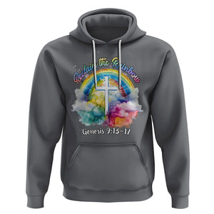 God's Promise Hoodie Reclaim The Rainbow Genesis 9:13-17 TS02 Charcoal Printyourwear