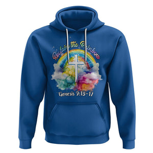 God's Promise Hoodie Reclaim The Rainbow Genesis 9:13-17 TS02 Royal Blue Printyourwear