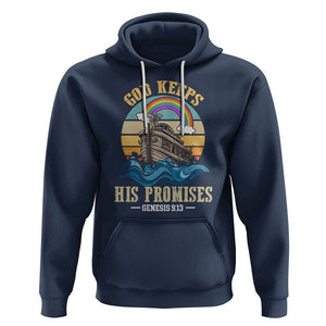 God's Promise Hoodie God Keeps His Promises Genesis 9:13 TS02 Navy Printyourwear