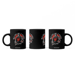 Funny One Arm Knight Medieval Coffee Mug Tis But A Scratch Classic Dark Humor Parody TS02 Print Your Wear