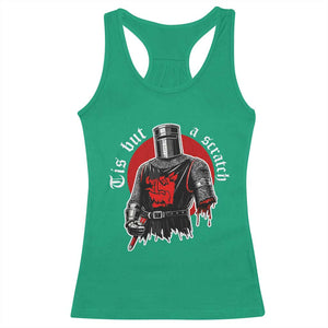 Funny One Arm Knight Medieval Racerback Tank Top Tis But A Scratch Classic Dark Humor Parody TS02 Irish Green Print Your Wear