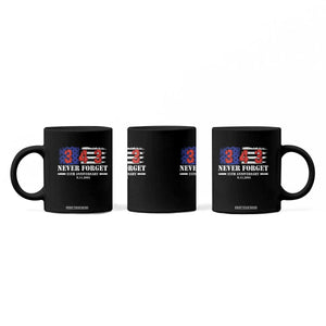 Firefighter Memorial 343 Never Forget American Flag Coffee Mug 25th Anniversary Patriotic Honor 9 11 Tribute TS02 Print Your Wear