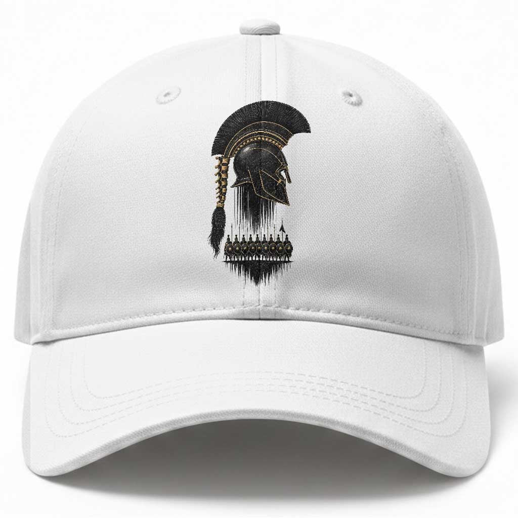 Vintage Spartan Warrior Helmet Graphic Baseball Cap Ancient Greek Hoplites Soldiers