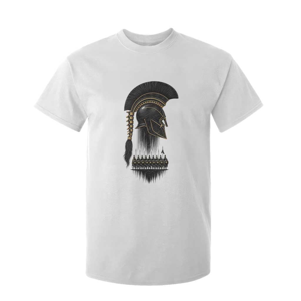 Vintage Spartan Warrior Helmet Graphic T Shirt For Kid Ancient Greek Hoplites Soldiers