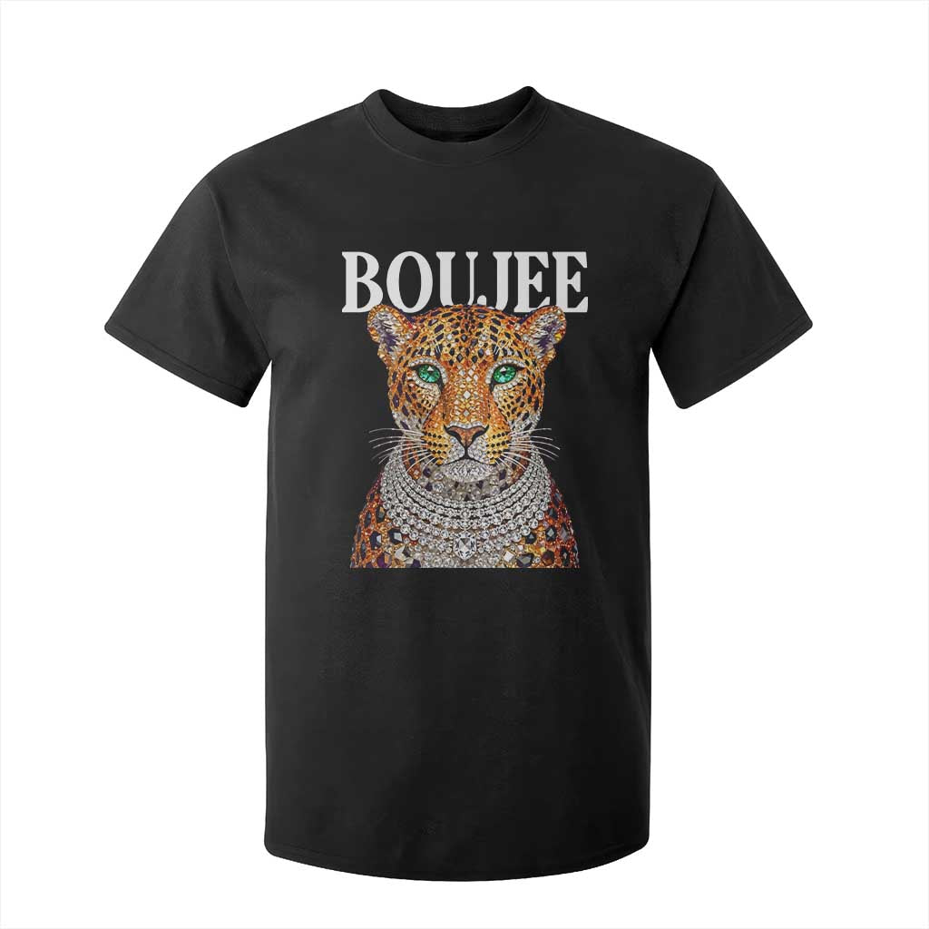 Boujee Gemstone Leopard Glamorous Wild Cat Graphic T Shirt For Kid