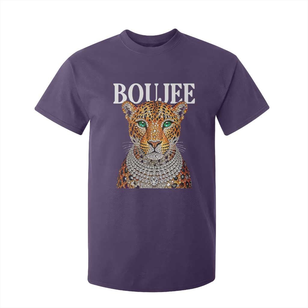 Boujee Gemstone Leopard Glamorous Wild Cat Graphic T Shirt For Kid