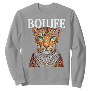 Boujee Gemstone Leopard Glamorous Wild Cat Graphic Sweatshirt