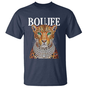 Boujee Gemstone Leopard Glamorous Wild Cat Graphic T Shirt
