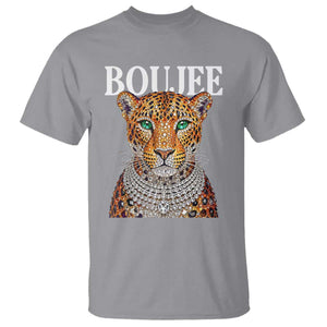 Boujee Gemstone Leopard Glamorous Wild Cat Graphic T Shirt