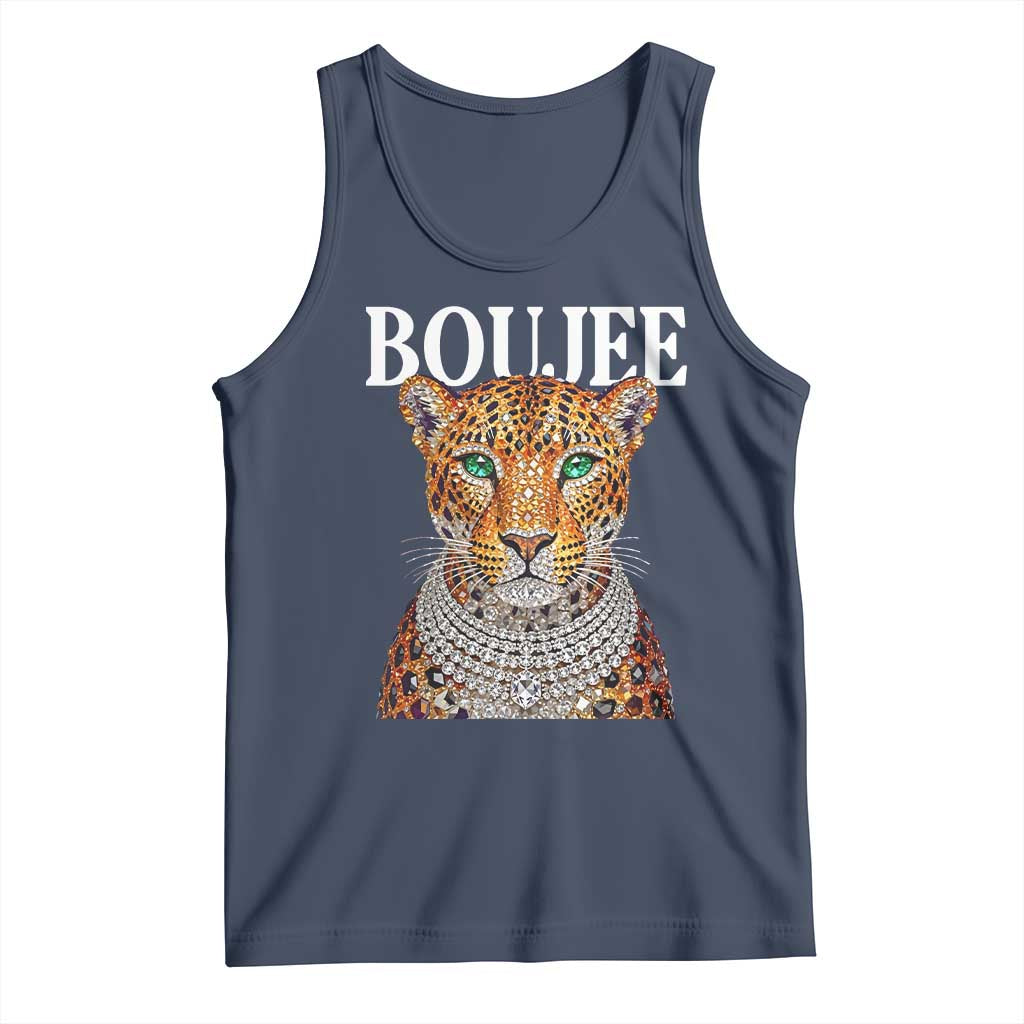 Boujee Gemstone Leopard Glamorous Wild Cat Graphic Tank Top