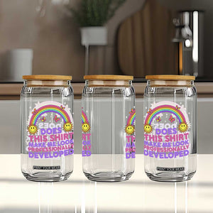 Does This Shirt Make Me Look Professionally Developed Glass Can Retro Rainbow Butterfly Sarcastic Professional Development PD Humor TS02 Print Your Wear