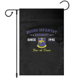 502nd Infantry Regiment Strike Five Oh Deuce 1942 Garden Flag Veteran US Army