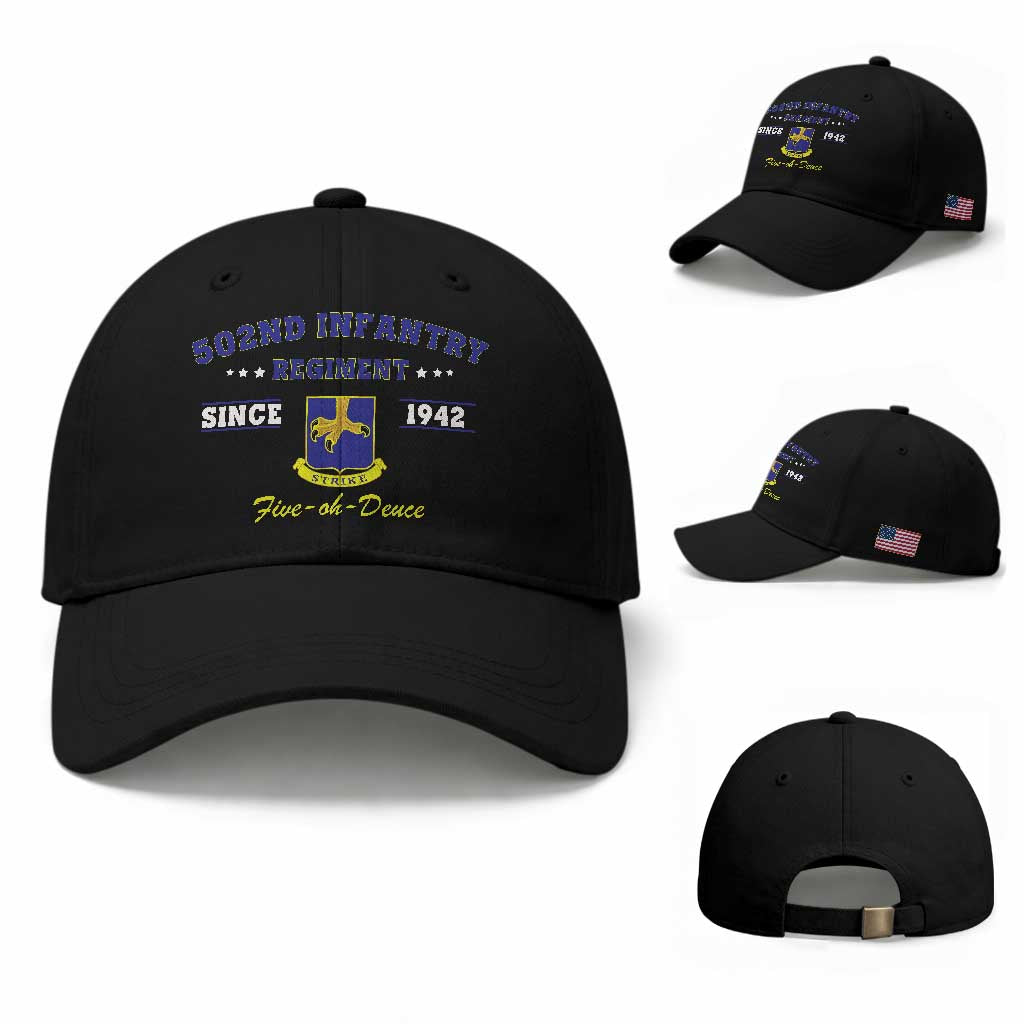 502nd Infantry Regiment Strike Five Oh Deuce 1942 Baseball Cap Veteran US Army