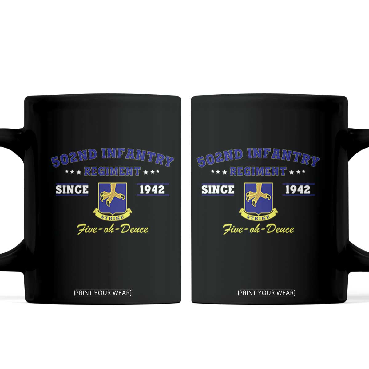 502nd Infantry Regiment Strike Five Oh Deuce 1942 Coffee Mug Veteran US Army