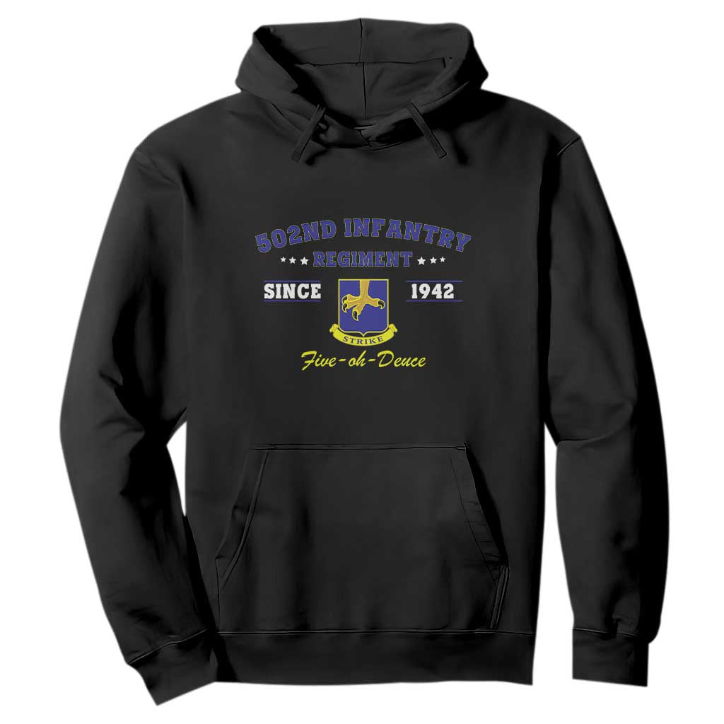 502nd Infantry Regiment Strike Five Oh Deuce 1942 Hoodie Veteran US Army