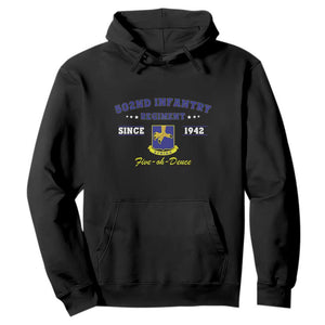502nd Infantry Regiment Strike Five Oh Deuce 1942 Hoodie Veteran US Army