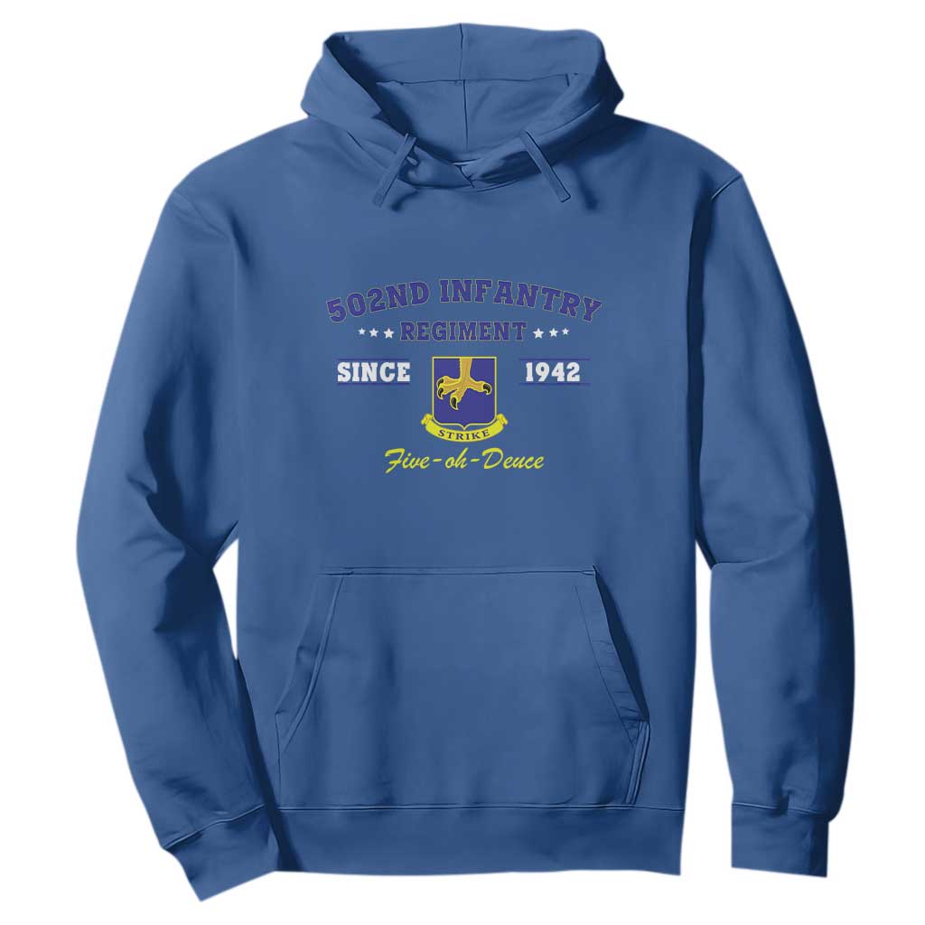 502nd Infantry Regiment Strike Five Oh Deuce 1942 Hoodie Veteran US Army
