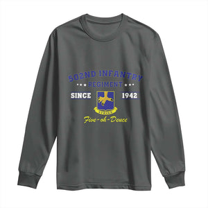 502nd Infantry Regiment Strike Five Oh Deuce 1942 Long Sleeve Shirt Veteran US Army