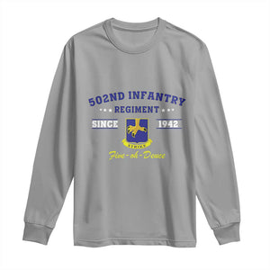 502nd Infantry Regiment Strike Five Oh Deuce 1942 Long Sleeve Shirt Veteran US Army
