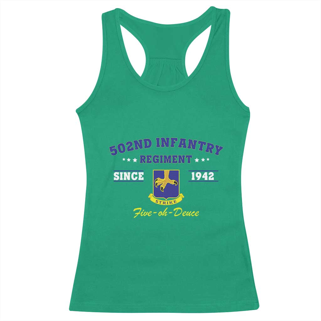 502nd Infantry Regiment Strike Five Oh Deuce 1942 Racerback Tank Top Veteran US Army